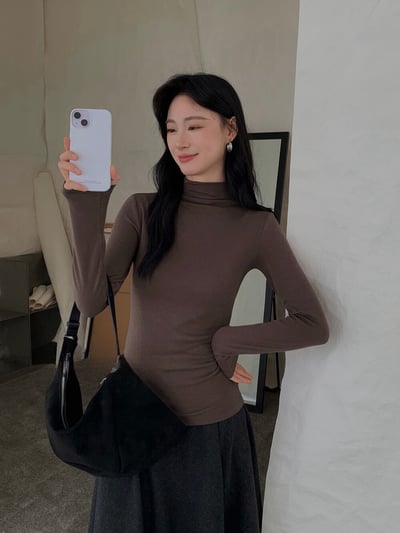 Gz25半高領羊絨打底衣（6colors）3