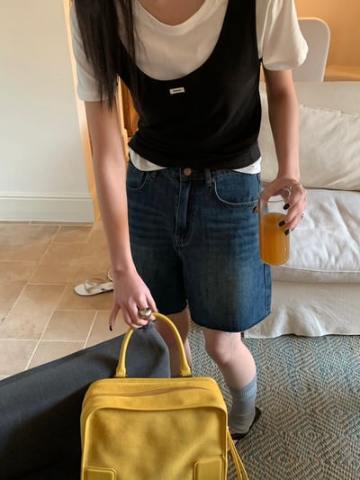 Gz72 韓系疊穿兩件式上衣（3colors）2