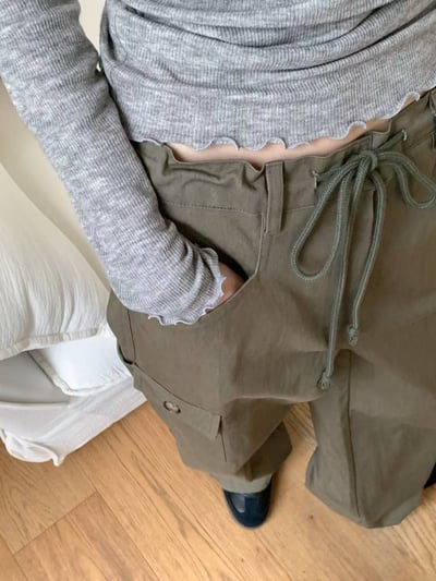 Oct16 大口袋設計簡約工裝褲（2colors）8