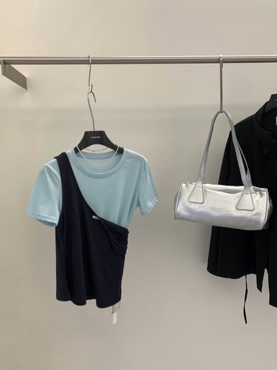 Gz72 韓系疊穿兩件式上衣（3colors）6