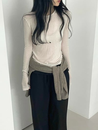 Oct10 必囤透透打底衣（4colors）4