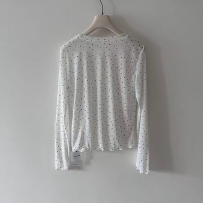 Gz84 捲邊點點打底上衣（2colors）3