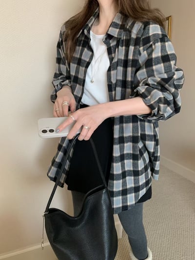 N20 藍調格紋襯衫（2colors）13