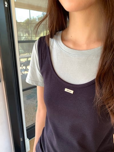 Gz72 韓系疊穿兩件式上衣（3colors）3