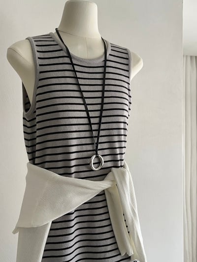 Gz06 針織條紋長裙（2colors）9