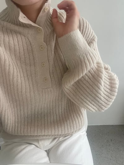 N15 排釦高領設計針織衣（3colors）3