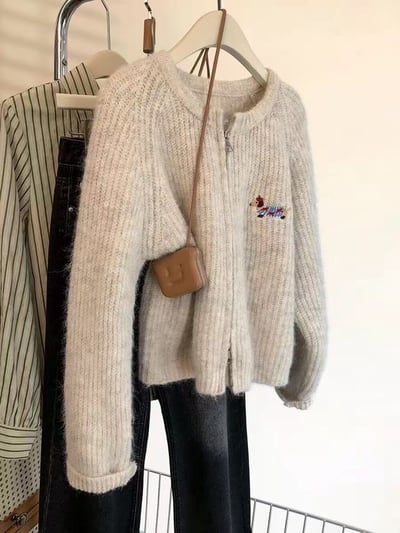 Gz51縫線狗狗拉鍊外套（2colors）1