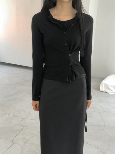 S06 斜釦設計舒服上衣（3colors）8