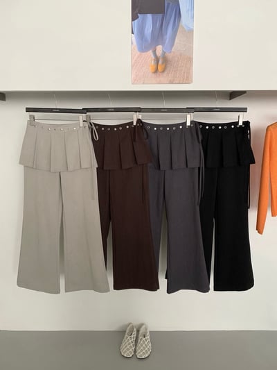 Gz75 設計款百褶裙休閒褲S/M/L（4colors）7