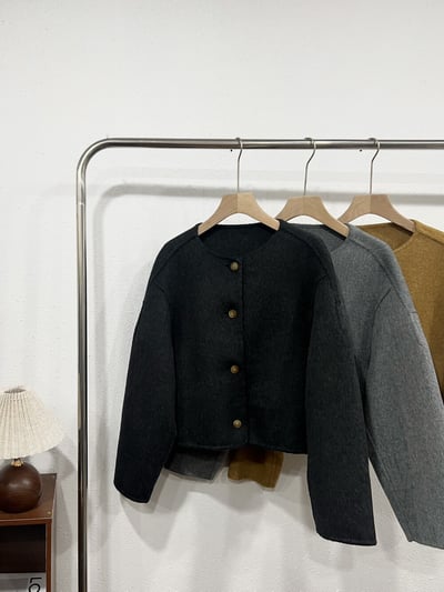 Gz57時髦短版羊毛外套（2colors）8