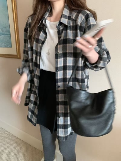 N20 藍調格紋襯衫（2colors）11