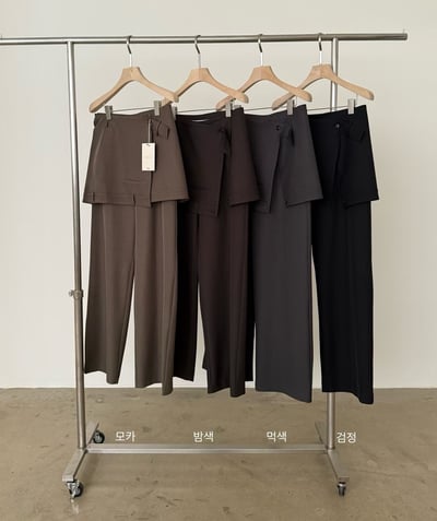 m02 片裙設計高級西裝褲S/M（4colors）14
