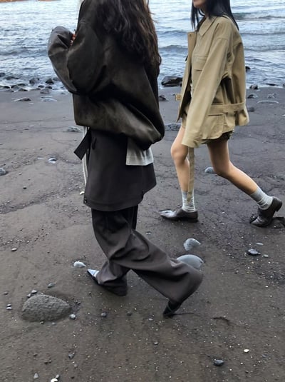 m02 片裙設計高級西裝褲S/M（4colors）12