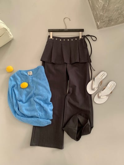 Gz75 設計款百褶裙休閒褲S/M/L（4colors）5