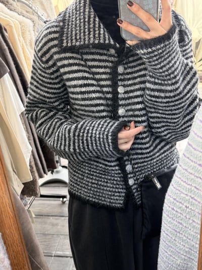 Gz65條紋立領毛衣6