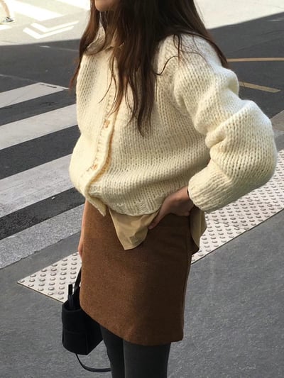 N17 細格子羊毛短裙S/M（2colors）8