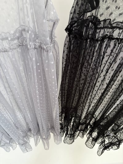 Gz79 法式網紗點點疊穿裙（3colors）7