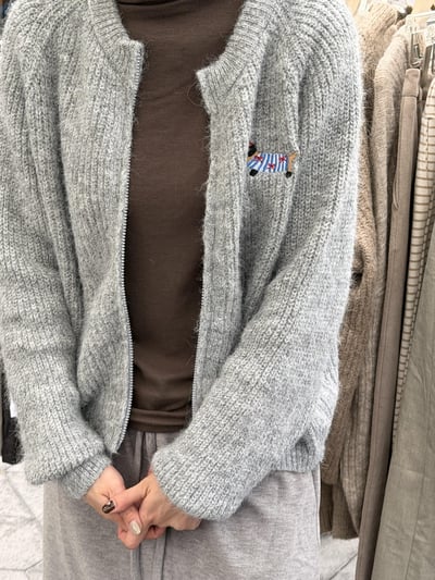 Gz51縫線狗狗拉鍊外套（2colors）4