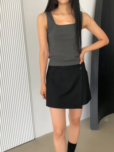 J20一片裙設計西裝短褲S/M（2colors）4