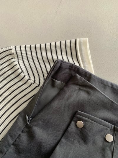 Gz78 鉚釘設計感百褶裙S/M（4colors）6