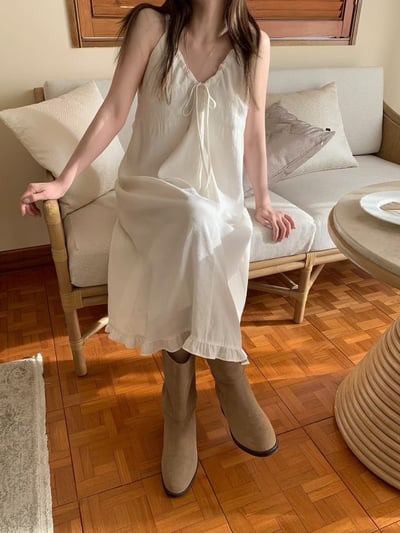 m04 兩面穿法式綁帶ops（2colors）6