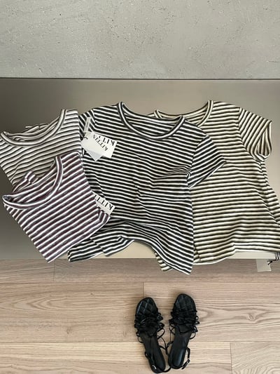 Gz80 撞色條紋上衣（4colors）5