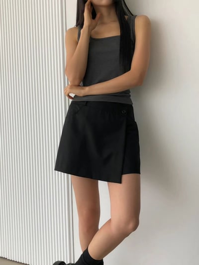 J20一片裙設計西裝短褲S/M（2colors）5