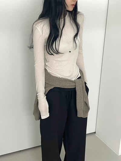 Oct10 必囤透透打底衣（4colors）1