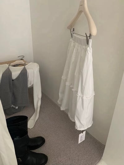 Gz85 木耳邊氣質半裙（2colors）4