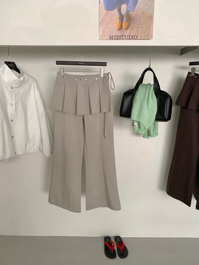 Gz75 設計款百褶裙休閒褲S/M/L（4colors）9