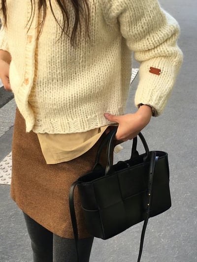 N17 細格子羊毛短裙S/M（2colors）10