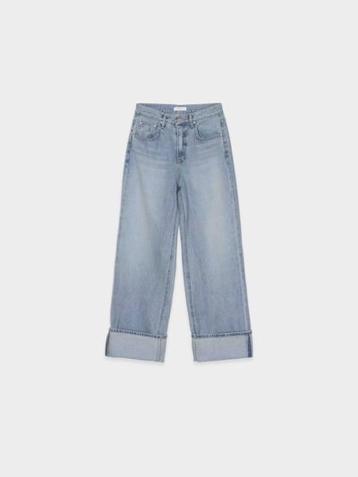 f11 大反摺直筒牛仔褲S/M（2colors）20