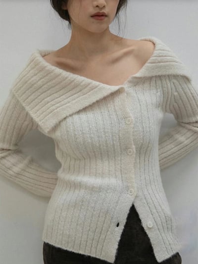 J11 大翻領排釦針織上衣（3 colors）4