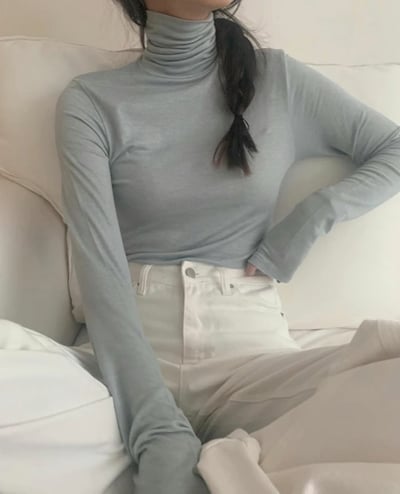 N03基本款打底上衣（White/Beige/Sky blue/Black）1