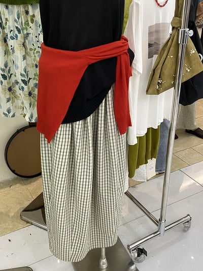 GZ02寬寬格子裙（2colors）1