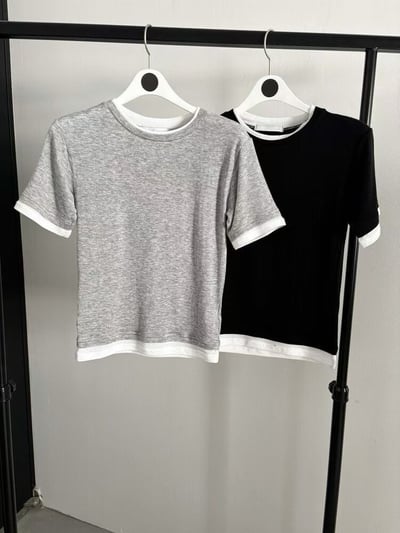 s8 設計款雙層拼接上衣（2colors）9