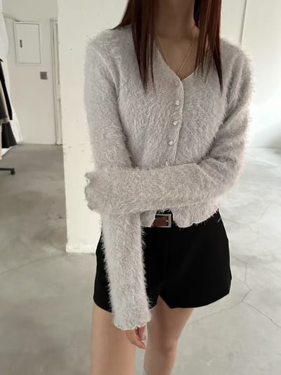 f16不修邊毛毛薄外套（3colors）7