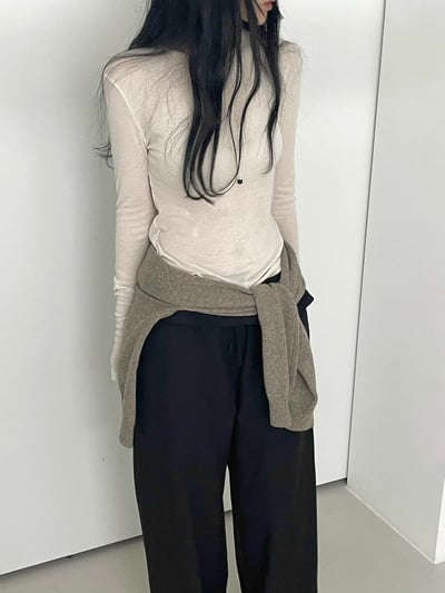 Oct10 必囤透透打底衣（4colors）2