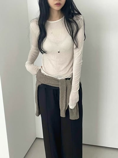 Oct10 必囤透透打底衣（4colors）3