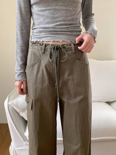 Oct16 大口袋設計簡約工裝褲（2colors）4