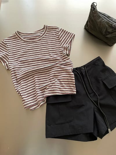 Gz80 撞色條紋上衣（4colors）8