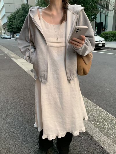 m04 兩面穿法式綁帶ops（2colors）1