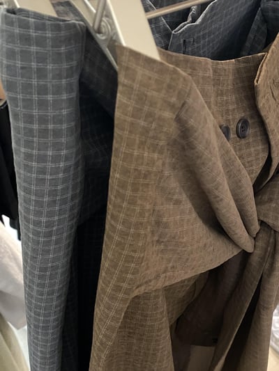 s16 綁帶設計格紋裙（2colors）3