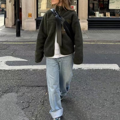 f11 大反摺直筒牛仔褲S/M（2colors）2