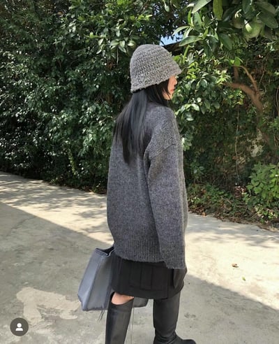 N20柔軟寬鬆V領毛衣（4 colors）3