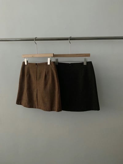 N17 細格子羊毛短裙S/M（2colors）18