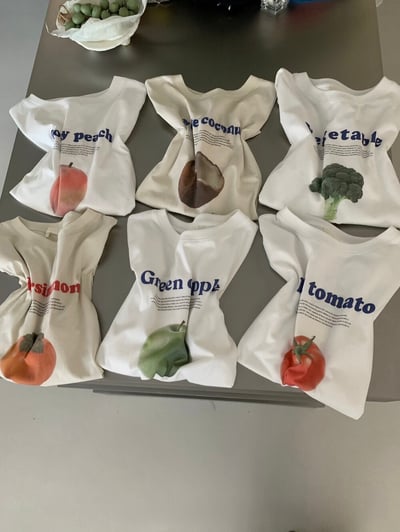 Gz77 蔬菜水果簡約上衣（6colors）8