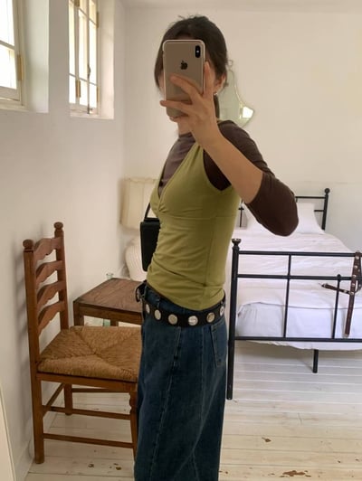 s14 時髦撞色兩件式上衣（3colors）11