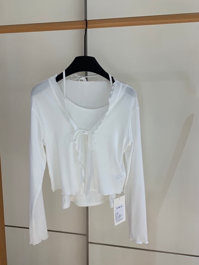 Gz70 天絲木耳邊背心套裝（2colors）3