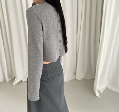 f10 多穿法排釦短上衣（2colors）2